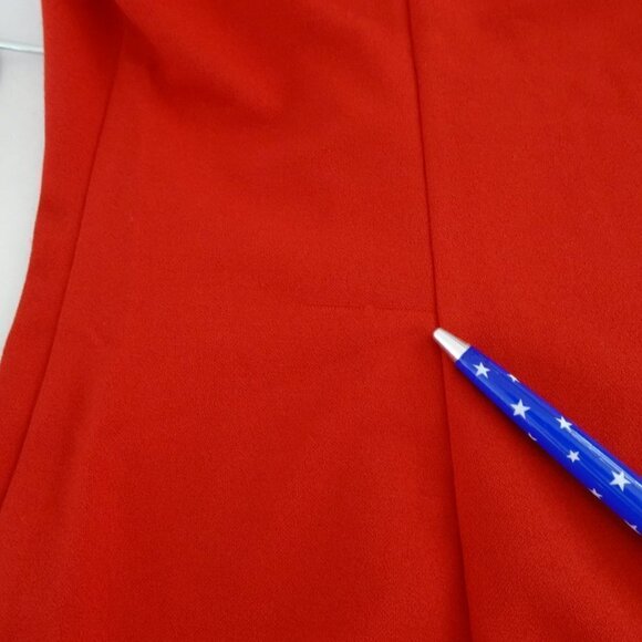 AUW Red Mini Dress Women's Size M Embellished Sexy Valentine's Day - Picture 9 of 9